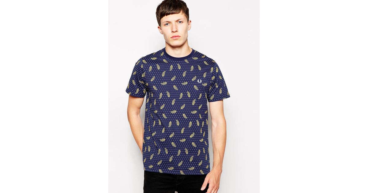 fred perry paisley shirt