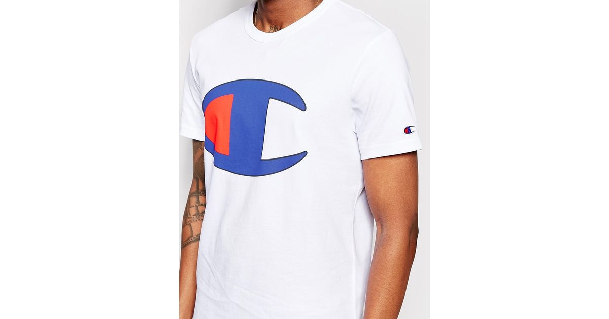 champion shirt with big logo