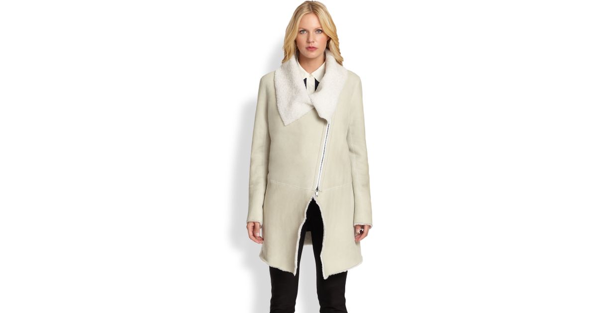 dkny asymmetrical coat