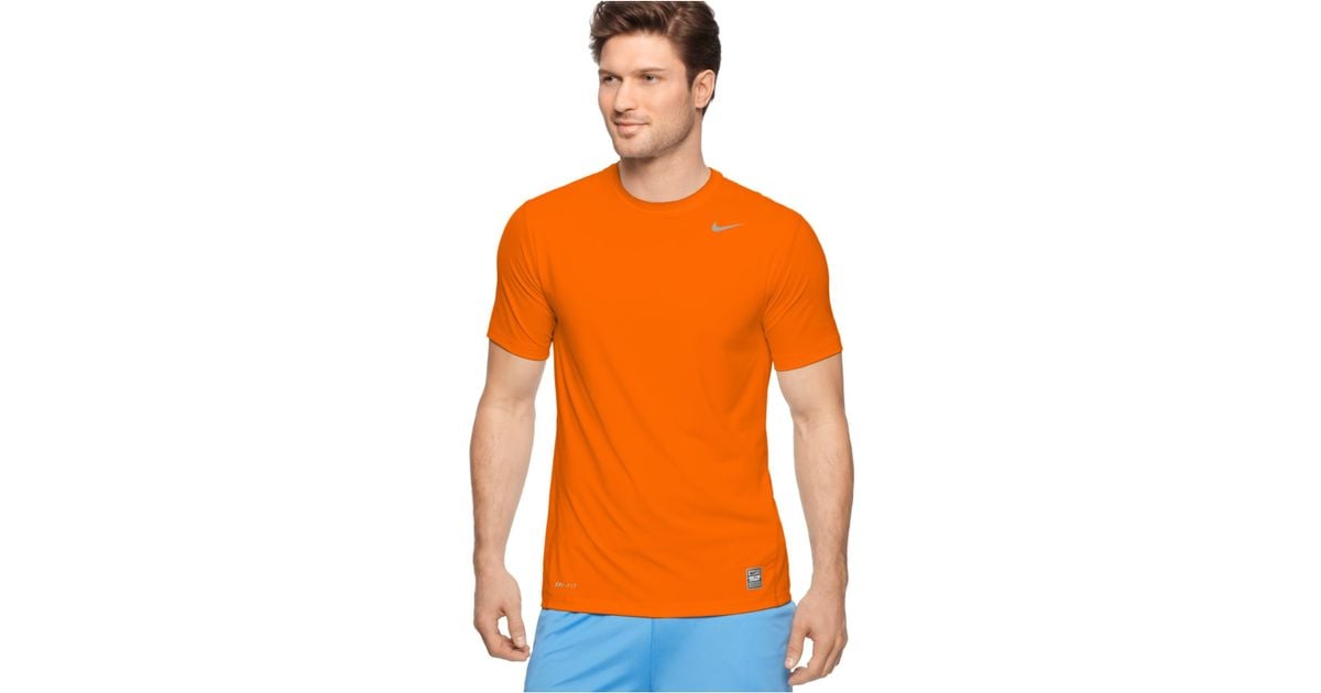 nike dri fit shirt orange