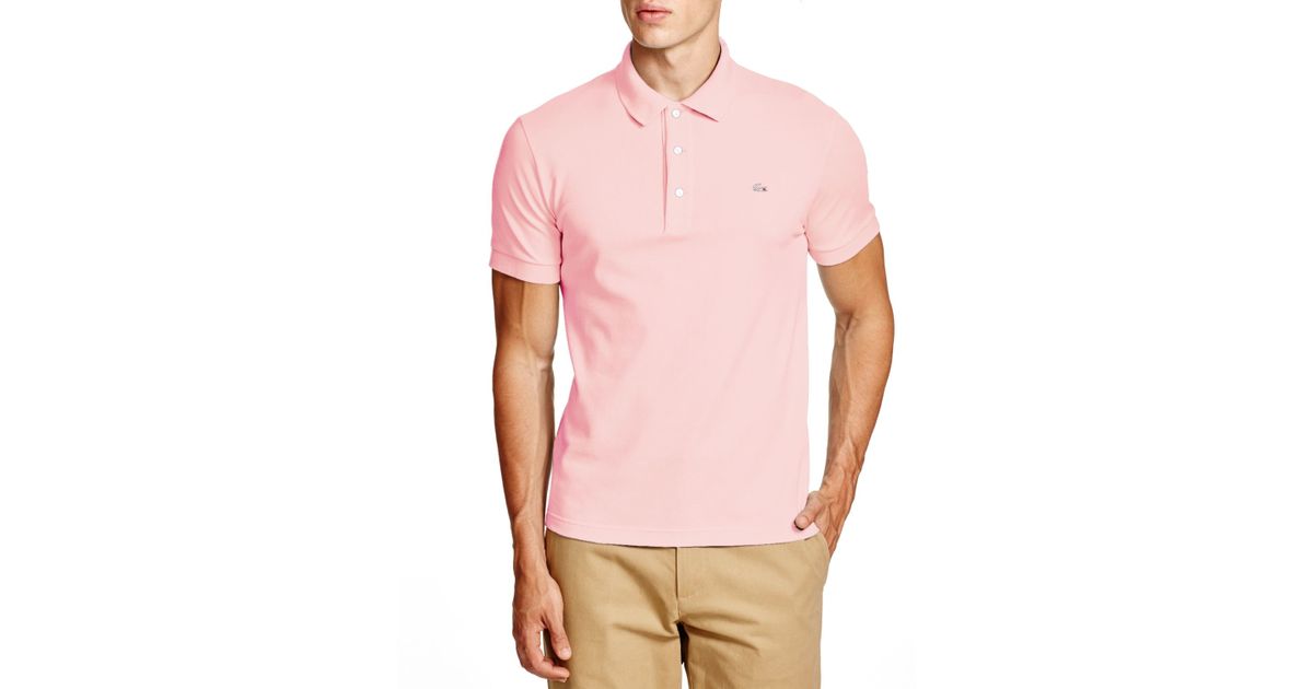 pink polo lacoste