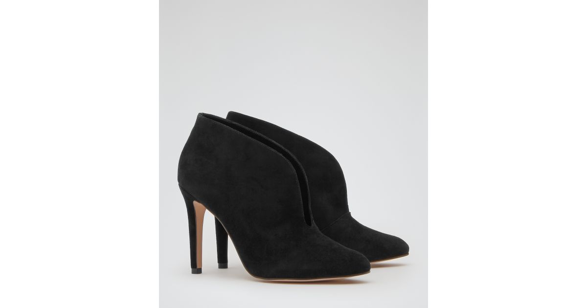 open front ankle boots
