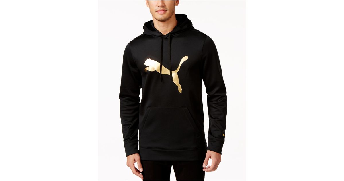 PUMA Metallic Dynamic Fleece Hoodie in Black for Men Lyst