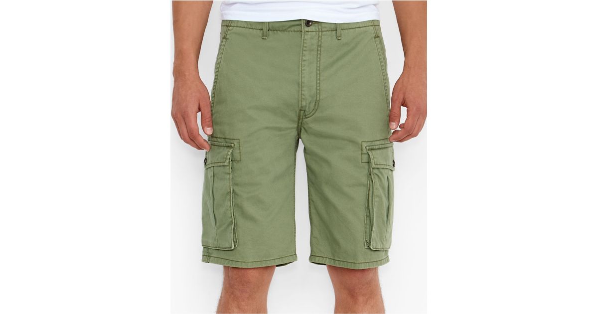 Levi's Vineyard Green Artichoke Ace Cargo Shorts for Men | Lyst