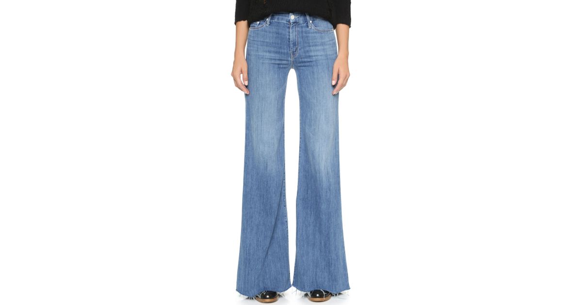 Mother The Roller Super Flare Jeans in Blue | Lyst Canada