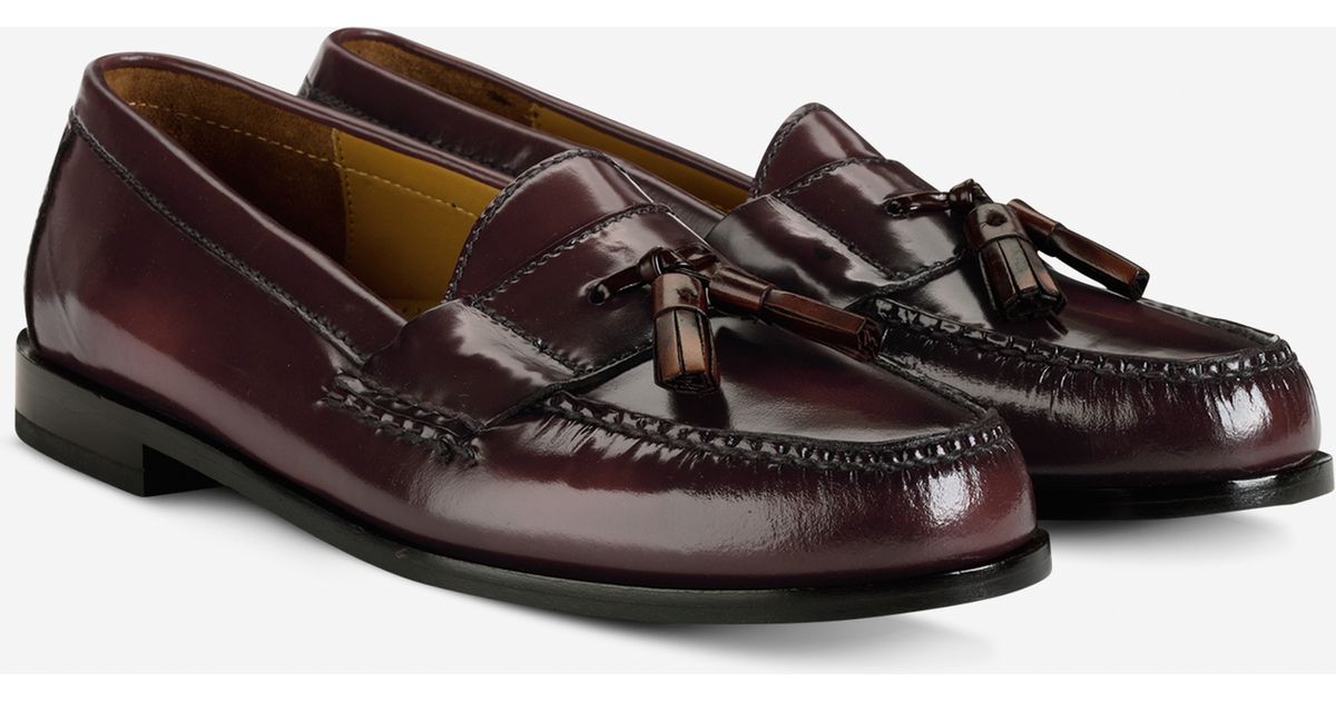 cole haan pinch tassel saddle tan