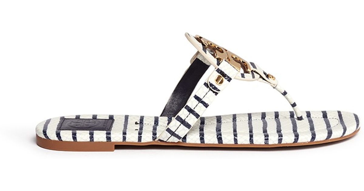 tory burch miller snake embossed
