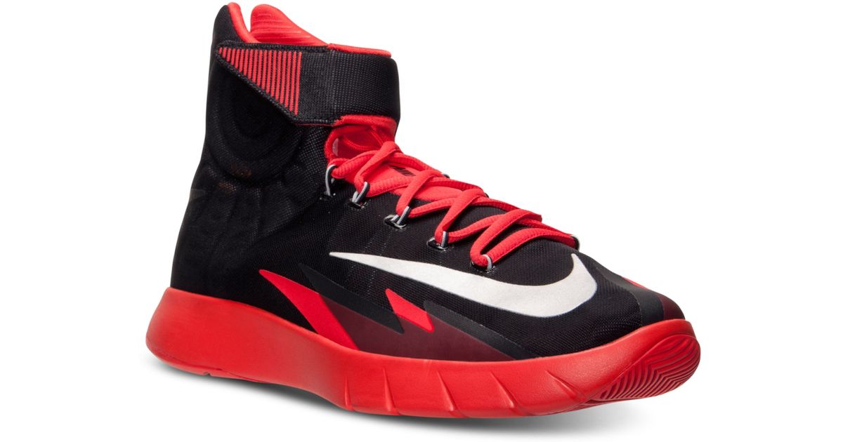 Nike Mens Hyperrev Basketball Sneakers From Finish Line in Black/Light