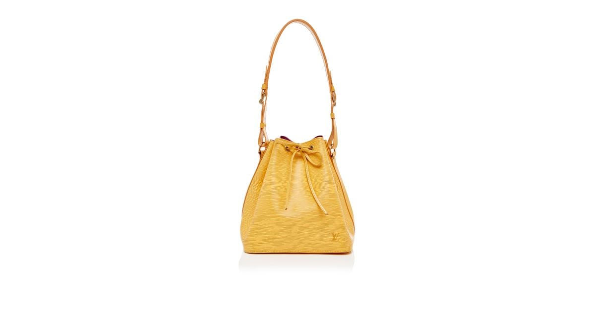 Louis Vuitton Yellow Epi Leather Petit Noe shoulder Bag - ShopStyle