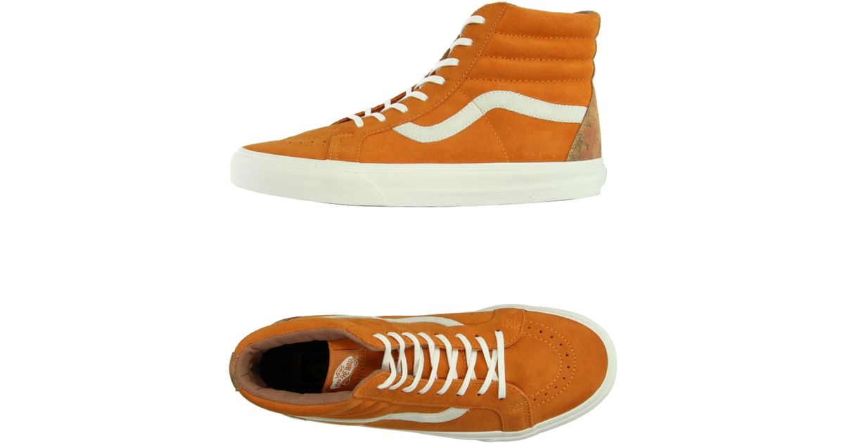 tan high top vans
