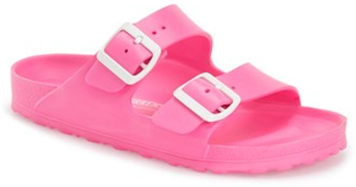 Birkenstock Essentials - Arizona Slide Sandal in Pink | Lyst