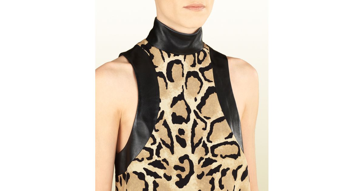 gucci leopard print dress
