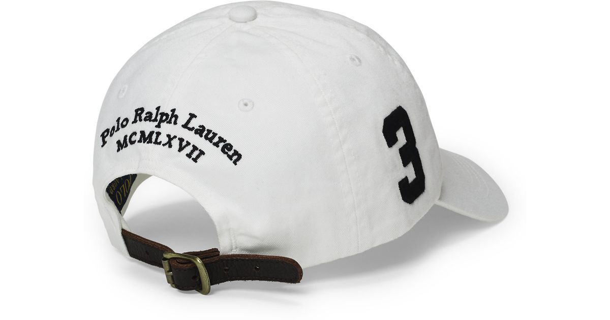 white ralph lauren baseball cap