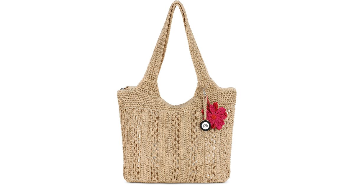 the sak casual classic crochet tote