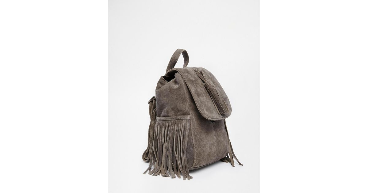 mini suede backpack