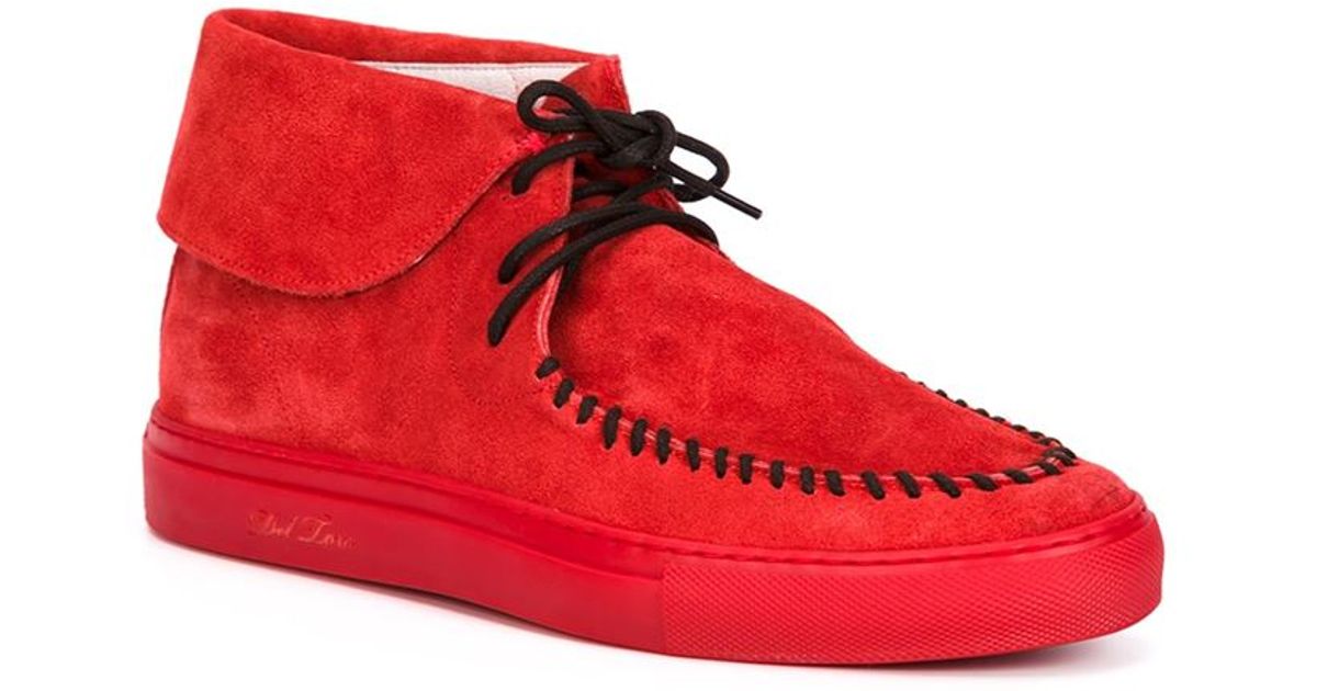 red chukka boots