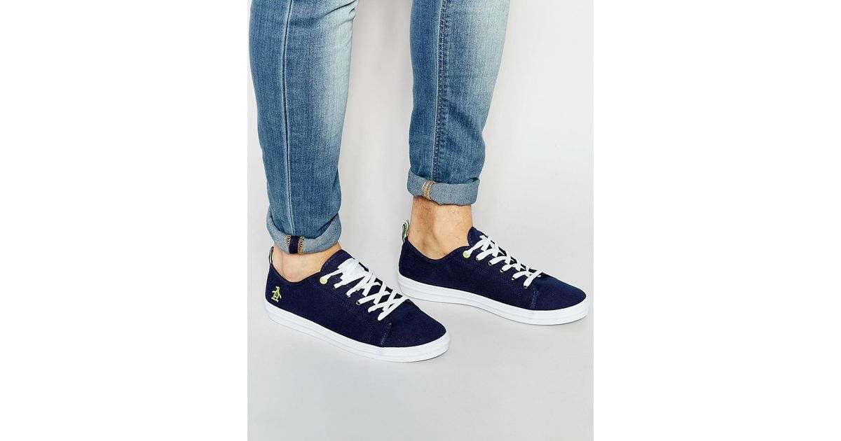 Original Penguin Riginal Penguin Faze Plimsolls In Canvas in Original Penguins Herren Faze Canvas Sneaker: