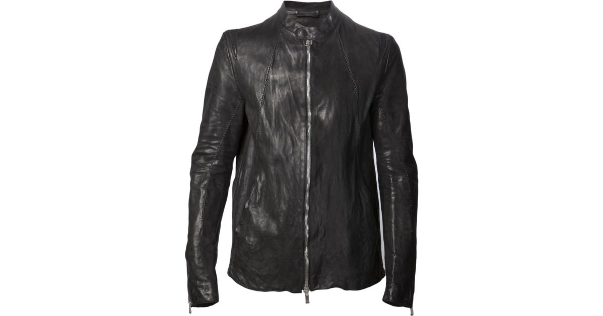 Incarnation Leather Zip Jacket in Black for Men | Lyst