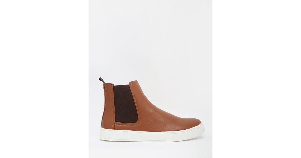 asos tan chelsea boots