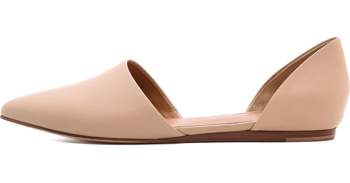 Vince Nina D'Orsay Flats - Cappuccino in Natural | Lyst