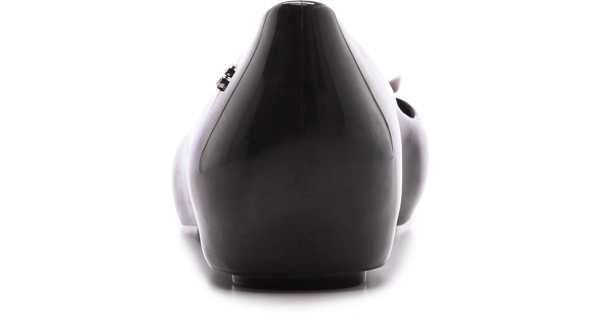 Melissa + Karl Lagerfeld Ultragirl Cat Flats White in Black Lyst