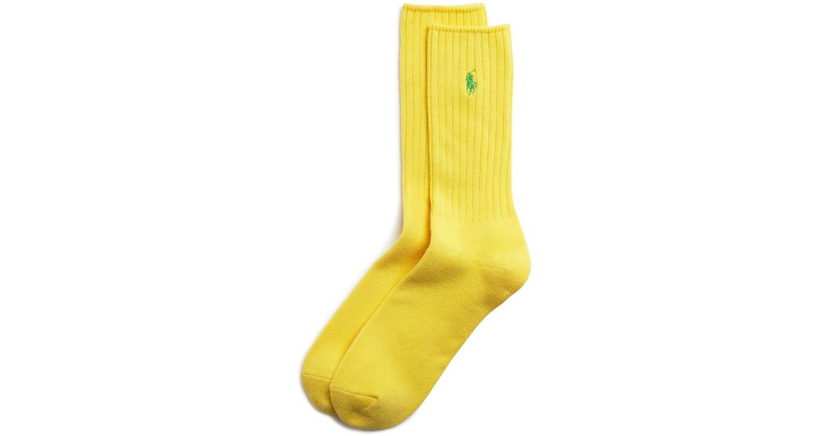 yellow polo socks