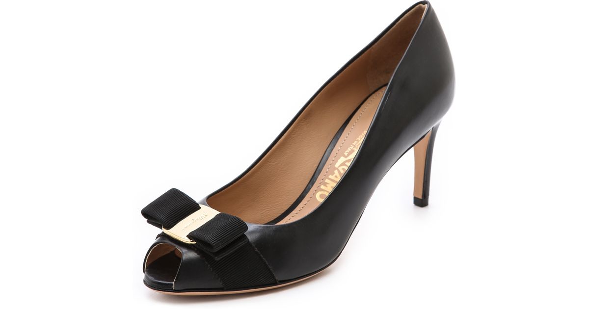 ferragamo open toe heels