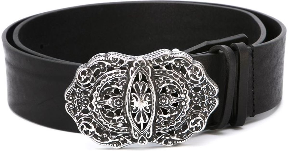 ornate belt buckle