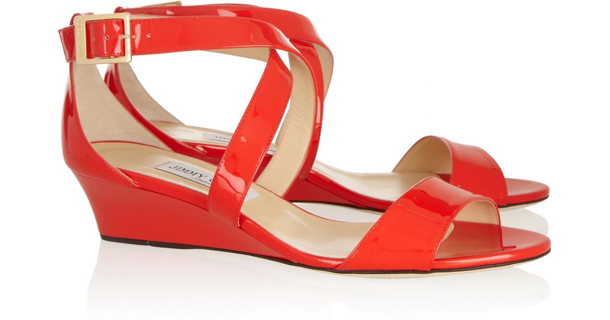 jimmy choo red patent