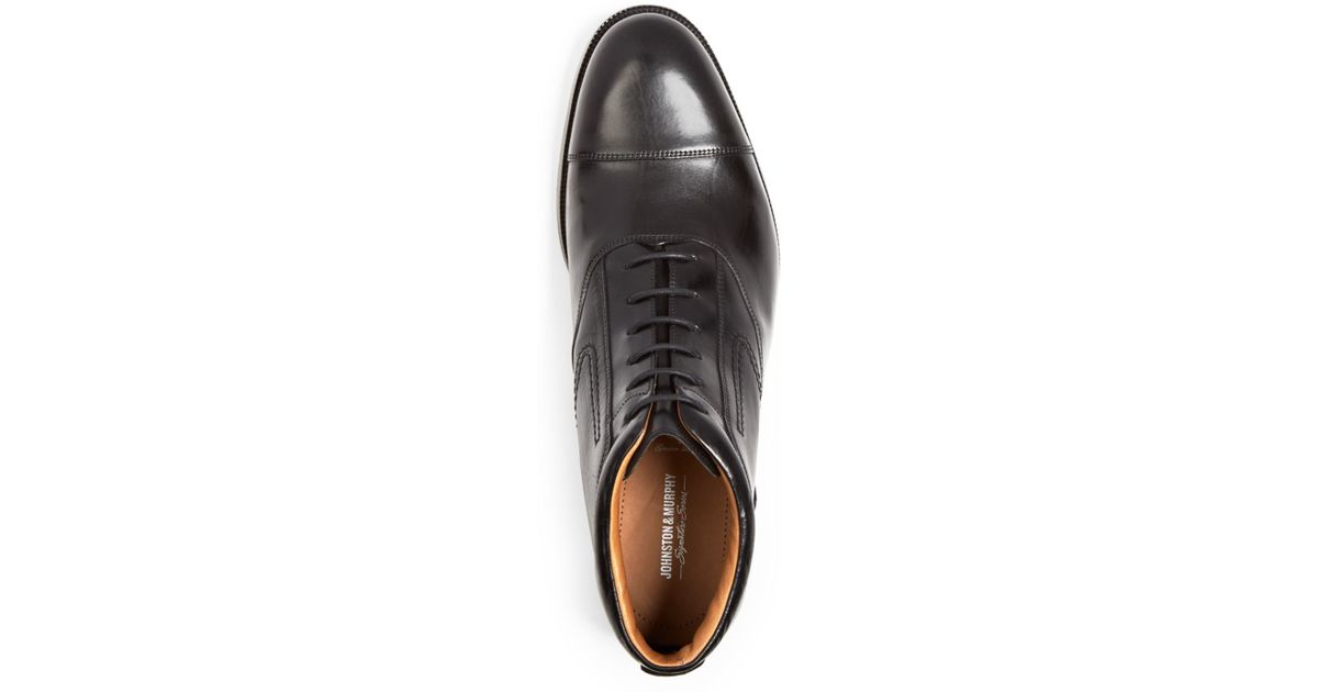johnston and murphy stratton cap toe boot