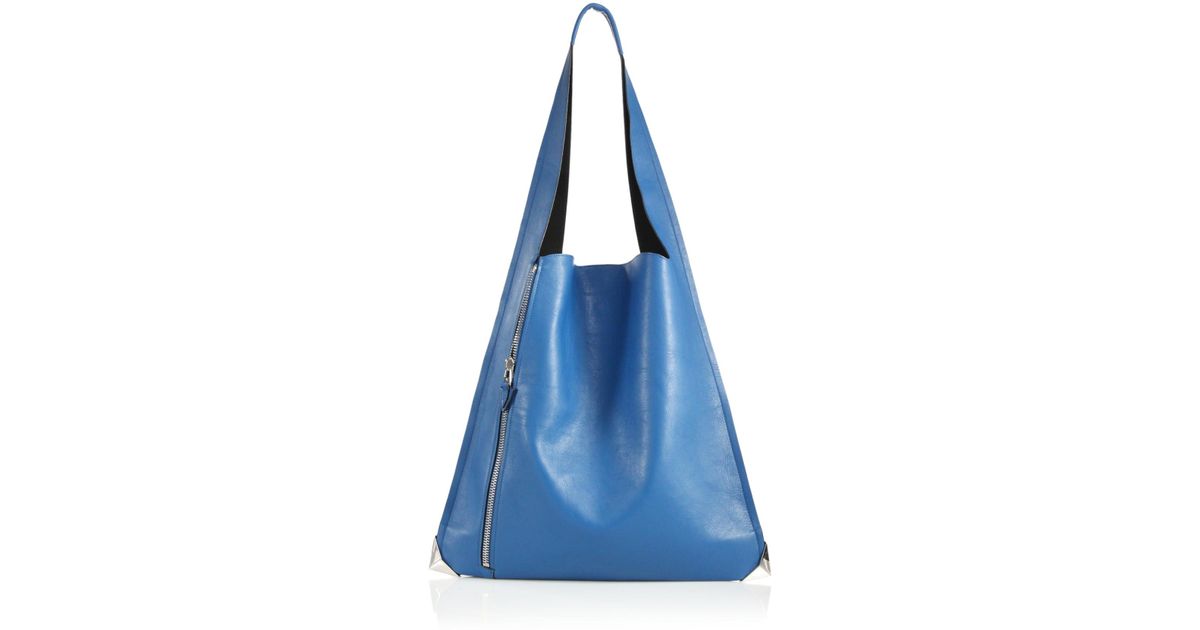 Lyst Elena Ghiini Estia Hobo Bag In Blue