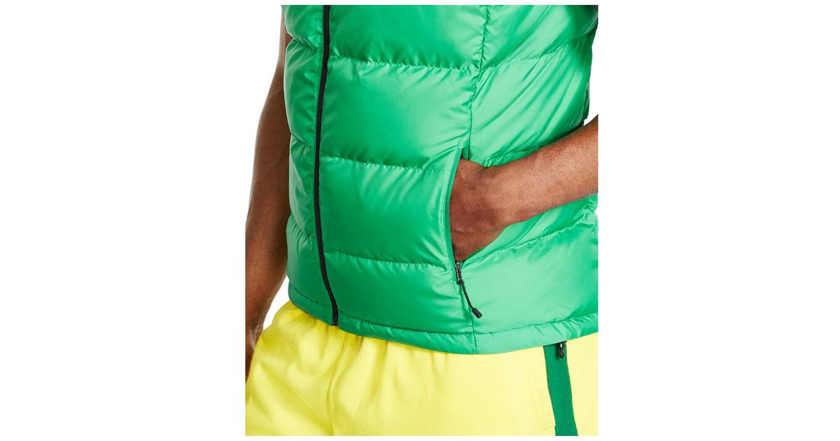green polo vest