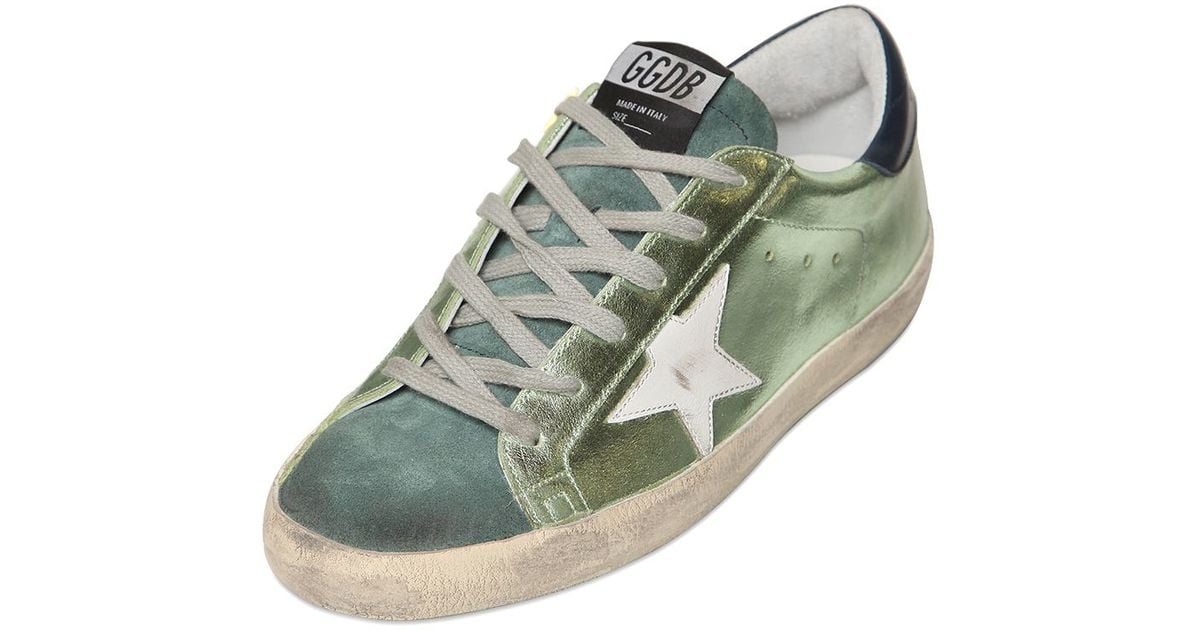 golden goose neon green