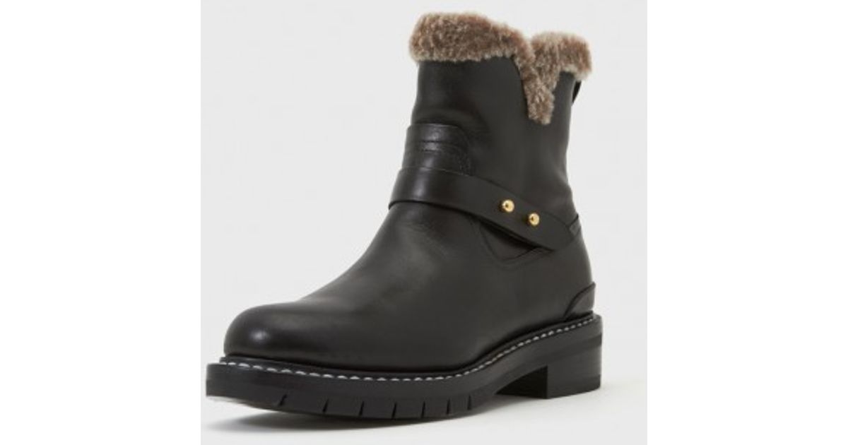 rag bone shearling boots