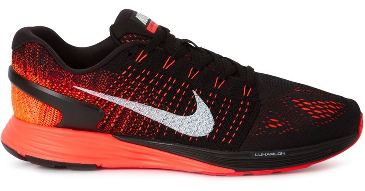 Nike Lunarglide 7 Running Sneakers in Red for Men - Lyst