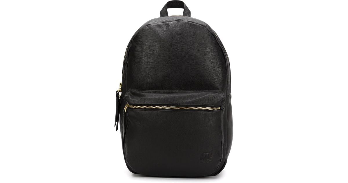 herschel leather bag