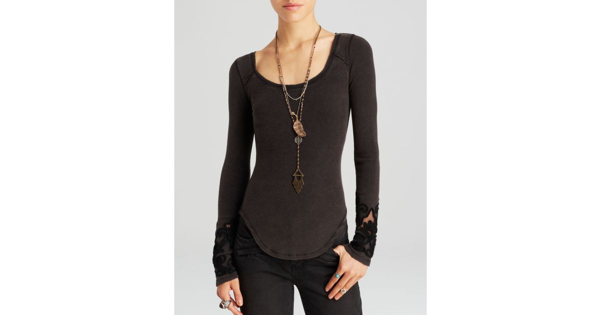 free people black thermal