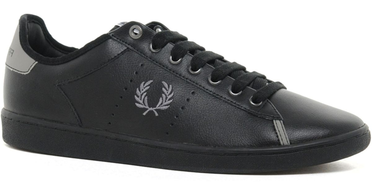 Fred Perry Westcliff Leather Trainers in Black for Men - Lyst
