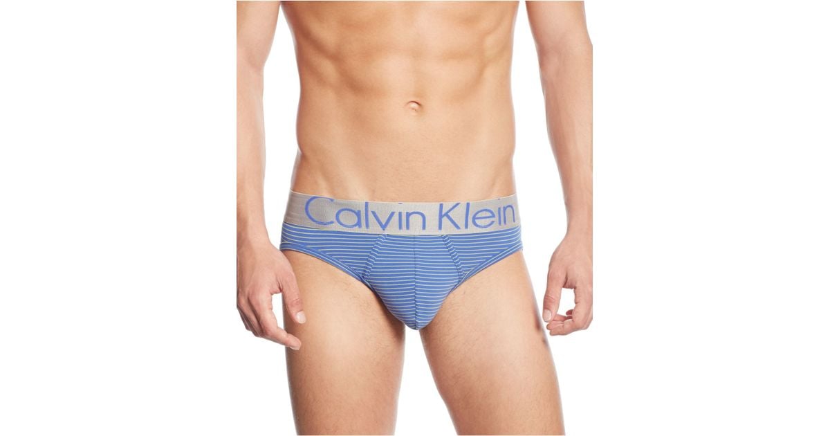 Calvin Klein Calvin Klein Men's Steel Micro Hip Briefs in Blue for Men |  Lyst