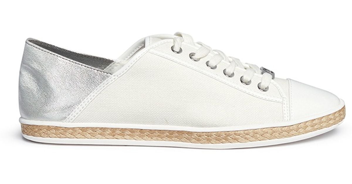 michael michael kors granger canvas trek sneaker