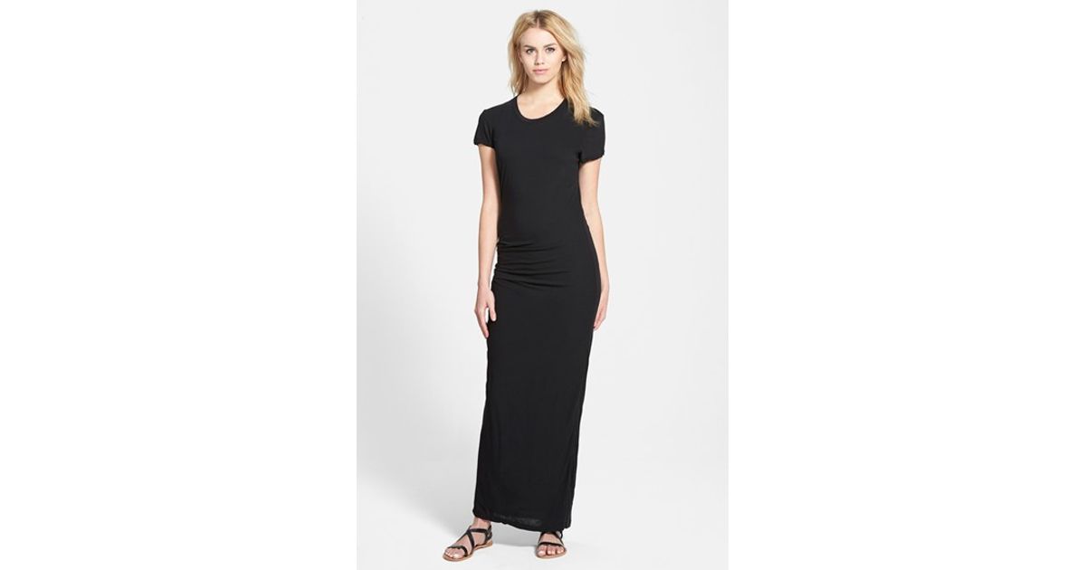 short sleeve maxi dress