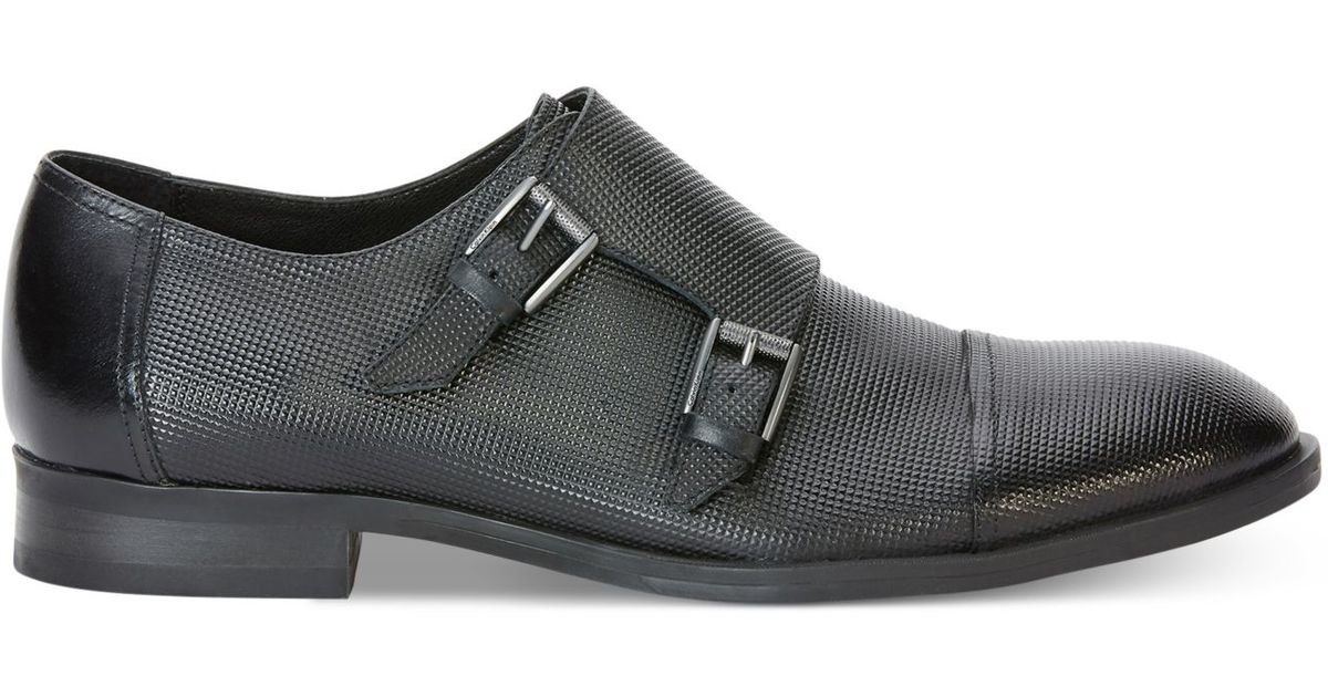 calvin klein double monk strap