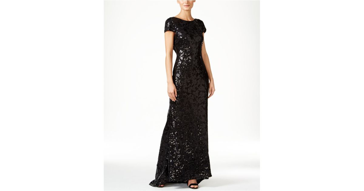 Calvin Klein Black Sequin Gown Sale, SAVE 56%.