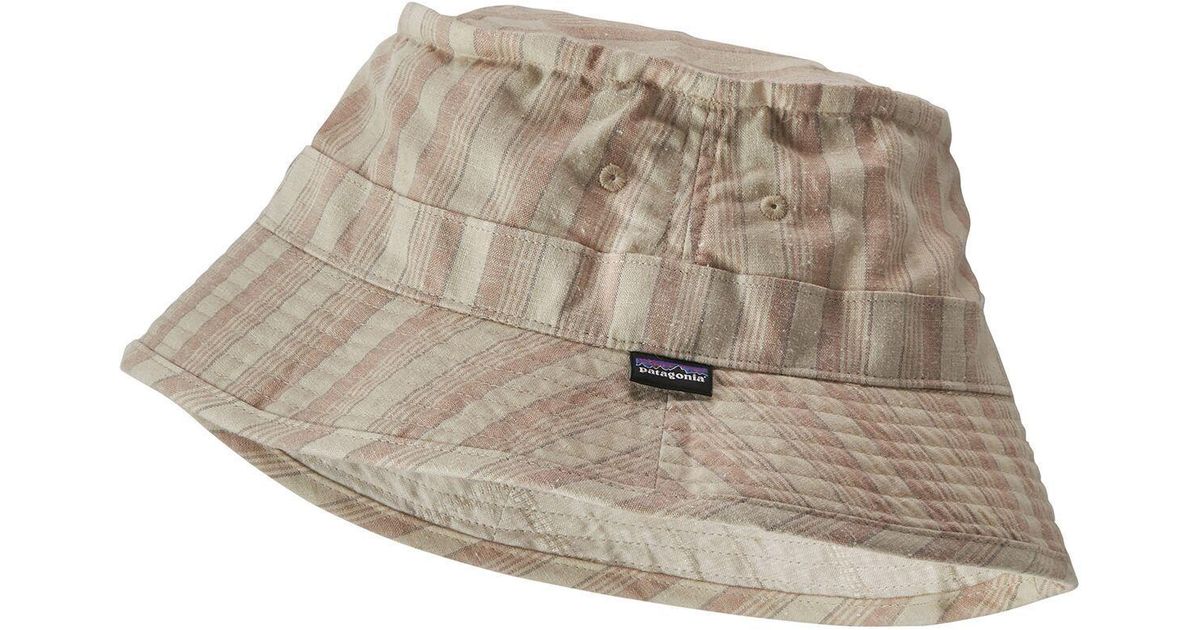 Patagonia Cotton Reversible Island Hemp Bucket Hat in Brown for Men Lyst