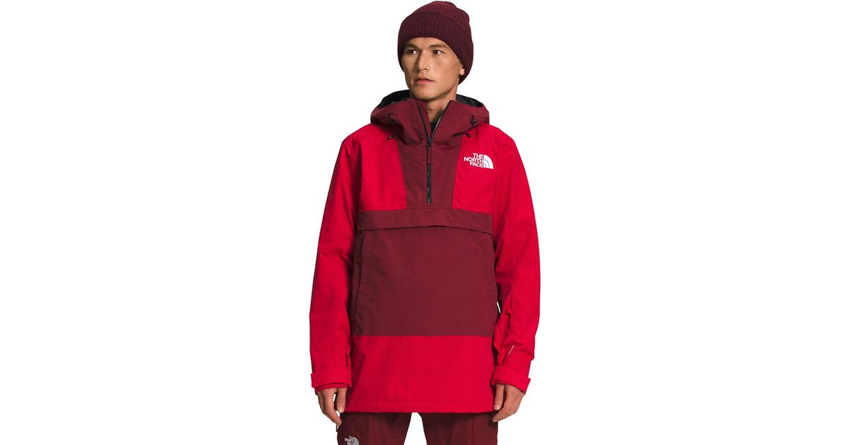 The North Face Silvani Anorak Jacket in Red for Men | Lyst