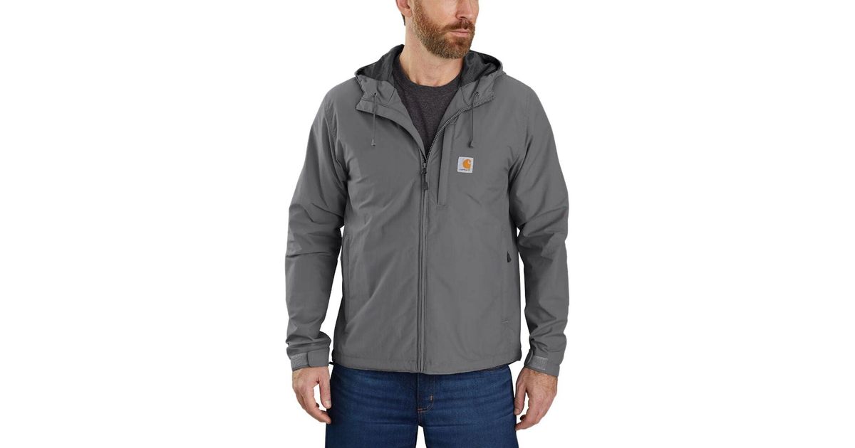 Carhartt Rain Defender Relaxed Fit Lw Jacket In Steel Gray For Men Lyst