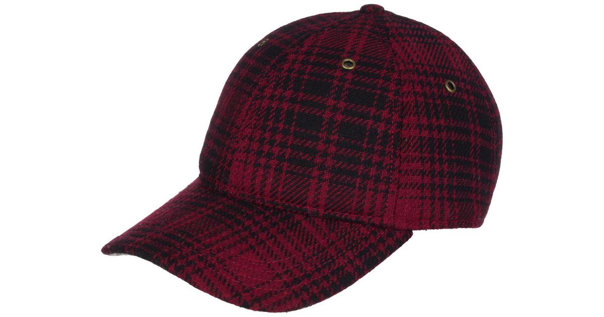 Woolrich Wool Blend Baseball Cap in Red 