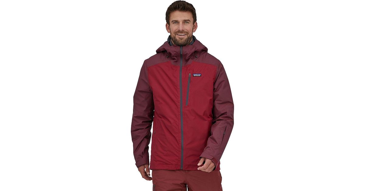 Patagonia Insulated Powder Town Jacket in Red for Men Lyst