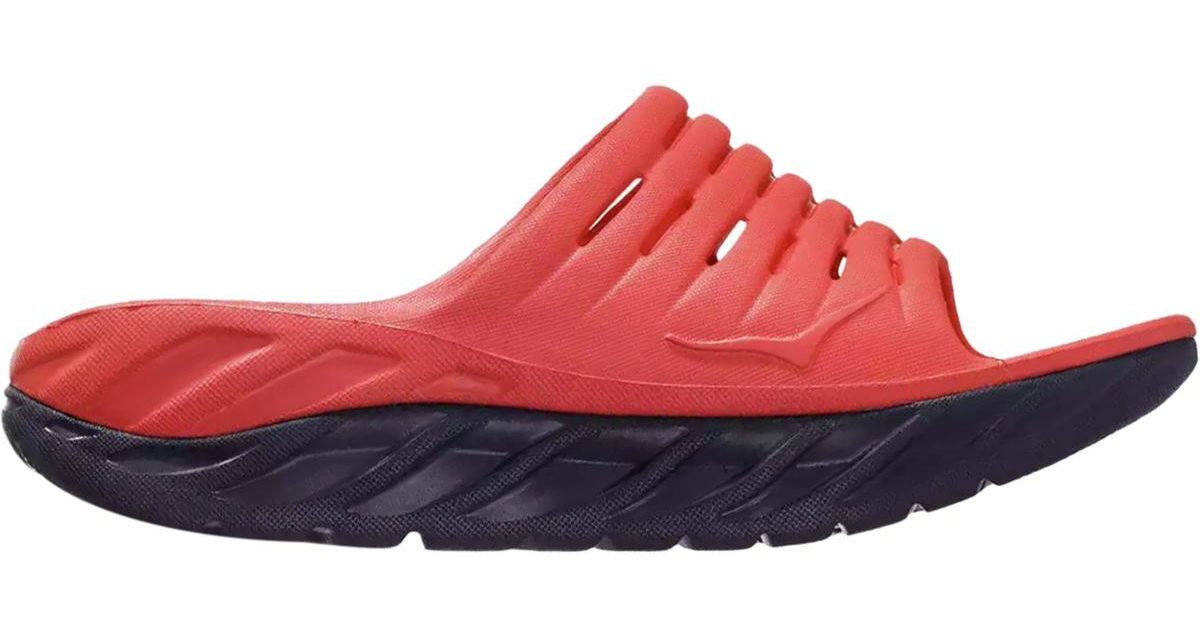 Hoka One One Ora Recovery Slide 2 Sandal in Red | Lyst