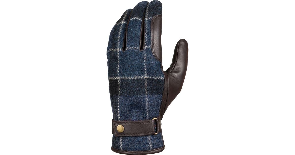 barbour newbrough tartan glove